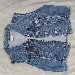Crop Denim Vest
